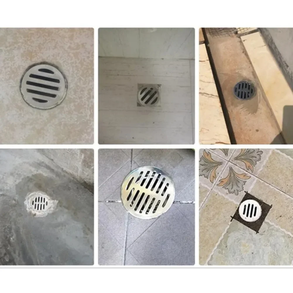 Floor Drain floor drain 50mm-200mm Stainless Steel Balcony Drainage Roof Round Floor Drain Cover Rain Pipe Cap PVC Pipe