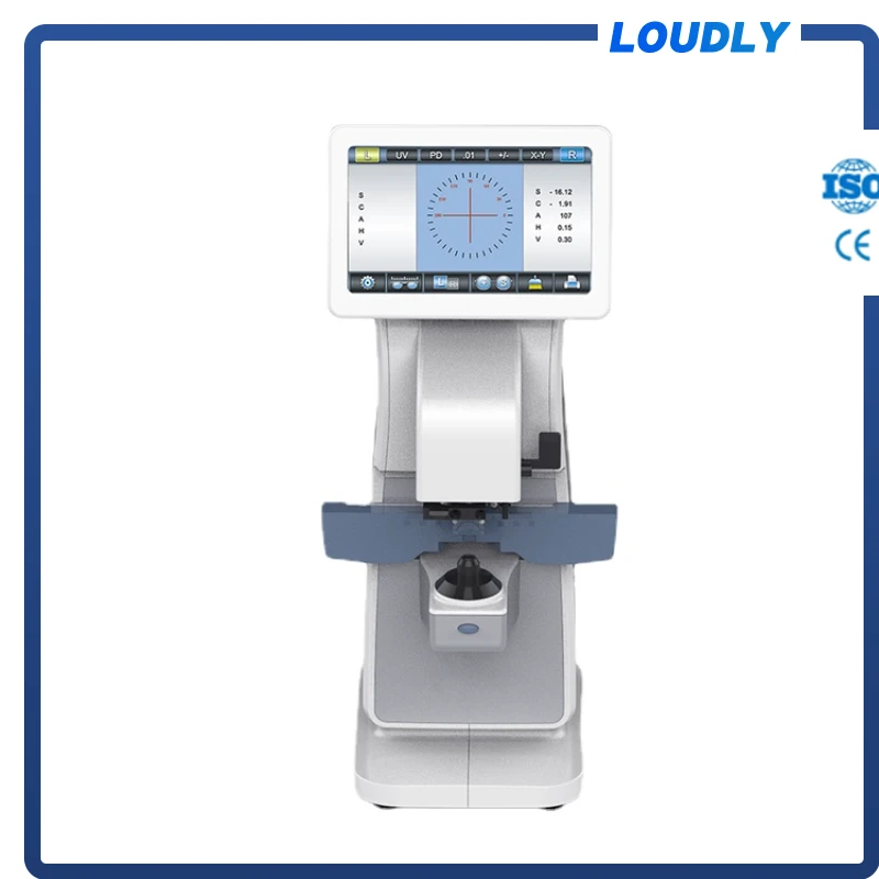 Pd & UV Auto Lens Meter Digital Lensmeter Sphere Cylinder Axis Prism Measuring Auto Focimeter