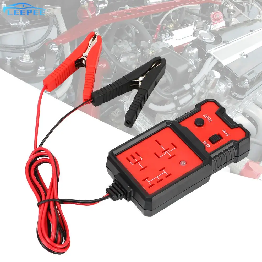 Automotive Electronic Relay Tester Car Battery Checker LED Indicator Light Universal 12V Car Relay Tester