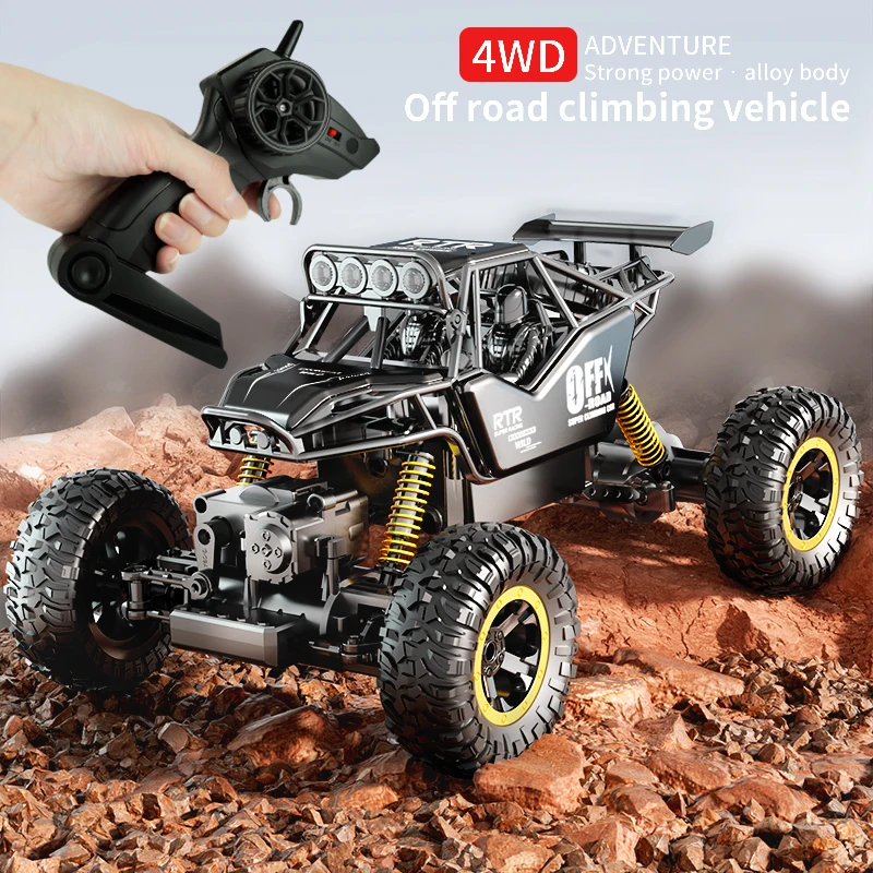 Remote Control 4WD Off Road RC Car with LED Lights