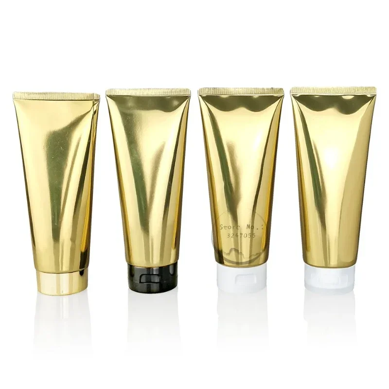 Empty Plastic Gold Soft Bottle 10ml 20ml 50ml 60ml 80ml 100ml Lip Gloss Cream Yellow Tube Lotion Packaging Container 50pcs - Image 3