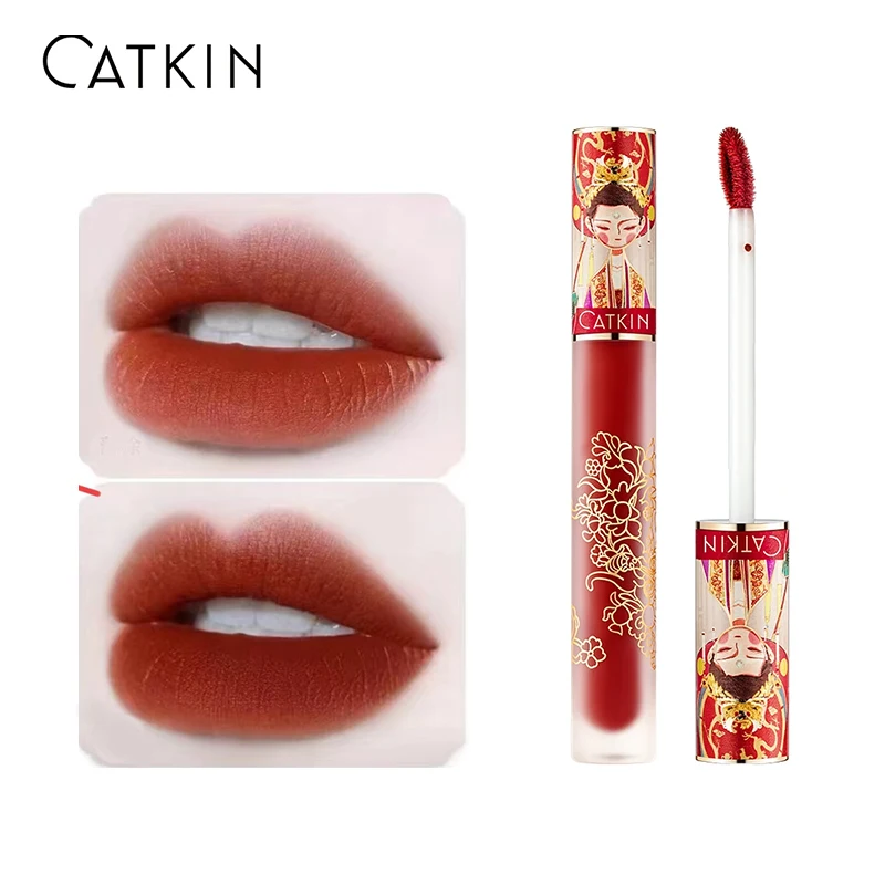 

CATKIN Liquid Lipstick Lip Gloss Lightness Pretty Semimatte Waterproof Long Lasting Satin Nourish Moisturizing Lip Cosmetics