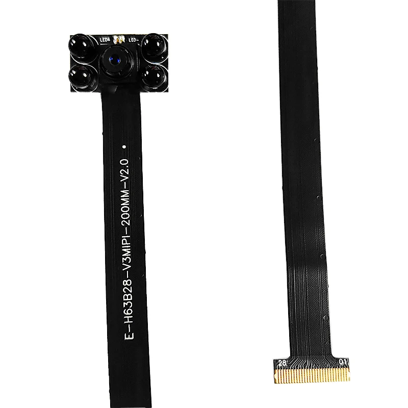 HD 1080P Mini Camera Cable 70 Degrees MIPI 28 Pin Interface 1/4 Lens 200MM Length
