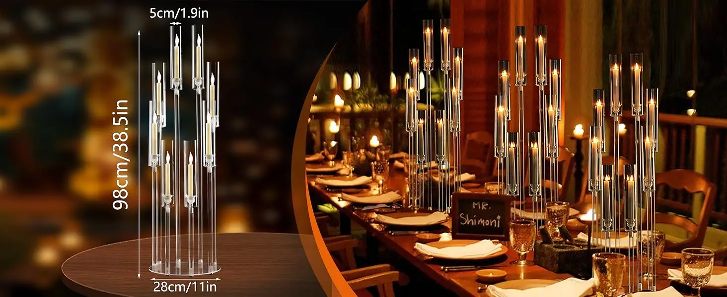 acrylic candle holder