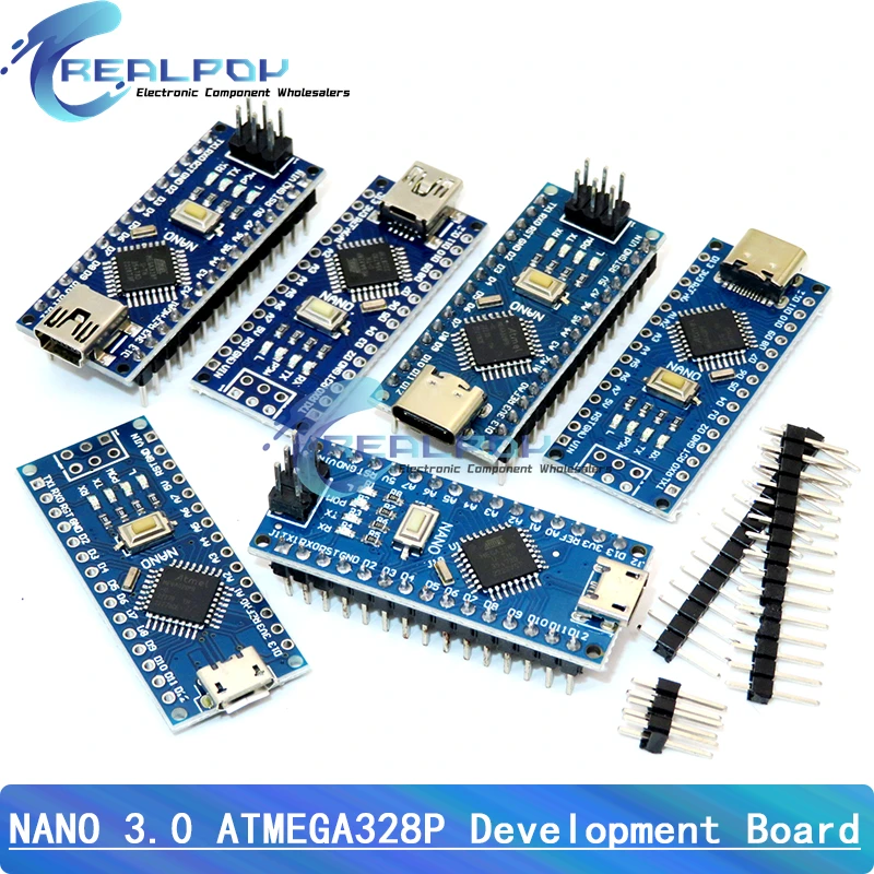 Mini / Type-C / Micro Usb Nano 3.0 Con Il Controller Nano Compatibile Con Bootloader Per Driver Usb Arduino Ch340 16Mhz Atmega328P