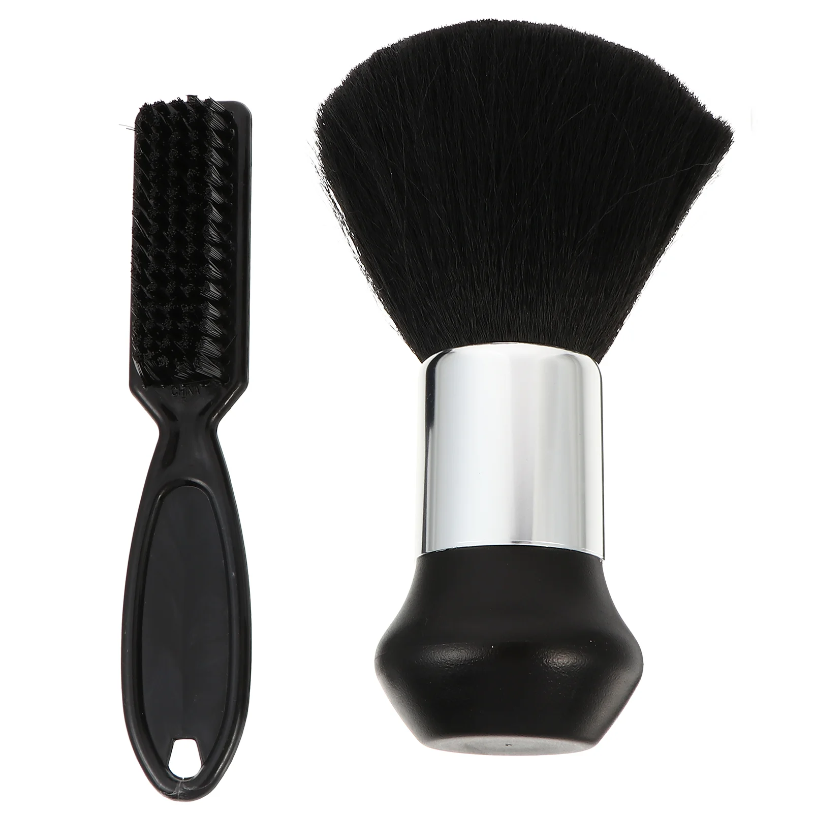 2 Pcs Cleaning Brush Hair Retractable Neck Duster Cutting Salon Haircut Mineral Travel 6