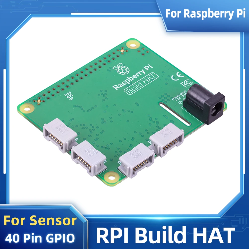 Oficial Raspberry pi Construir Chapéu Suporta Motor Sensor 40 Pinos Gpio Placa de Expansão para Raspberry pi 4b 3b Mais 3b Zero w
