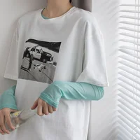 Special Offer Women's Base Layer T-irt Thin Me Inner Wear round Ne Long Sve Slim Fit Korean Sle Pure Color Autumn