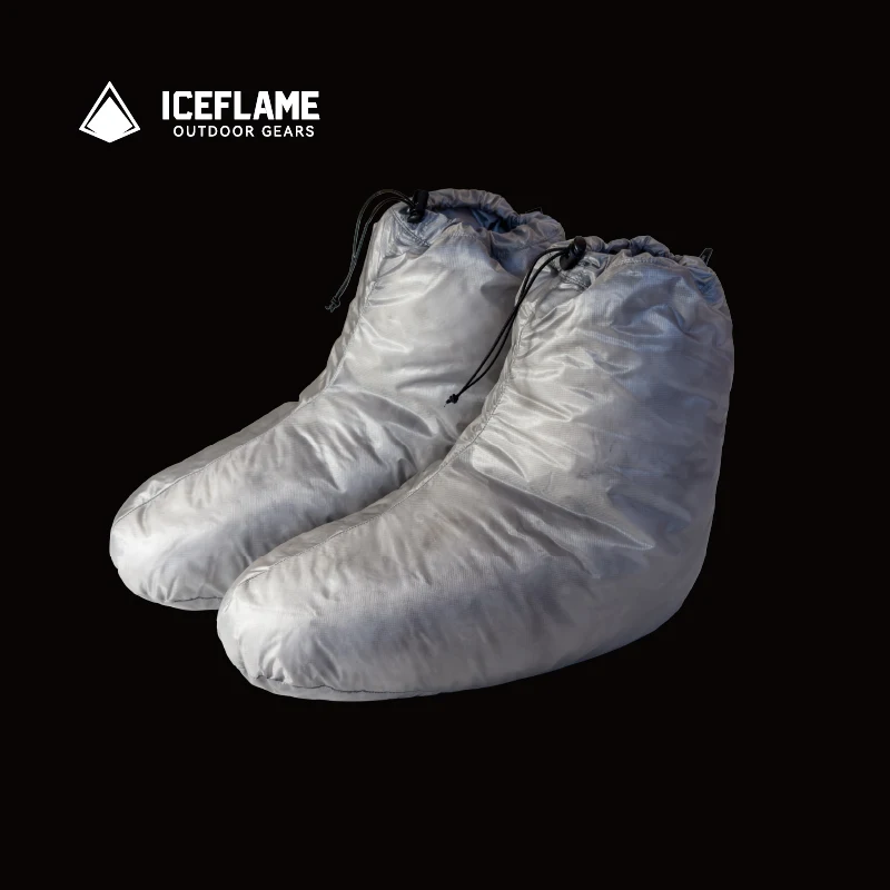 Down Foot Cover Ice flame NXT Duck Down Boots Outdoor Ultralight Unisex Down Socks Sleeping Bag 10D Fabric