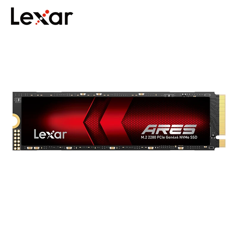Original lexar ares pcie gen4x4 m.2 2280 interne ssd 2tb nvme tlc 