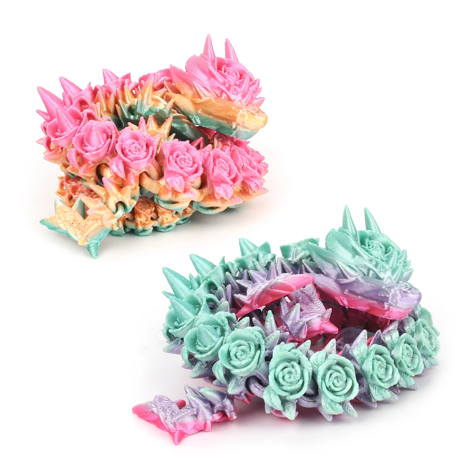 Joint movable crystal gemstone dragon figurine, figurine, divine dragon desktop decoration 4