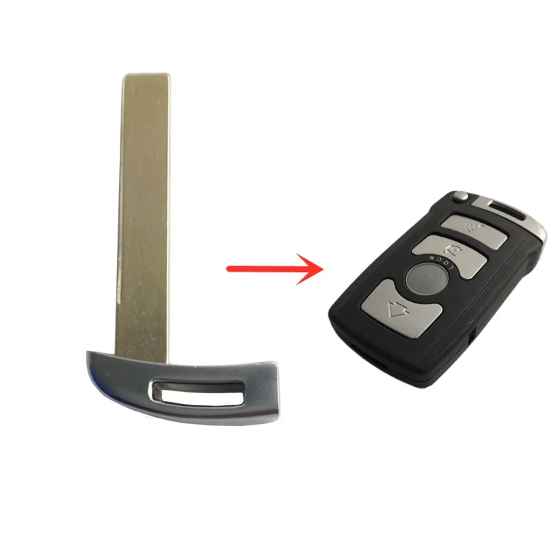 Hindley Key Blade For BMW MiNi 3 5 6 7 series X5 X6 New 5 7 Series Emergency Uncut Insert Blank Key Blade Smart Remote Fit