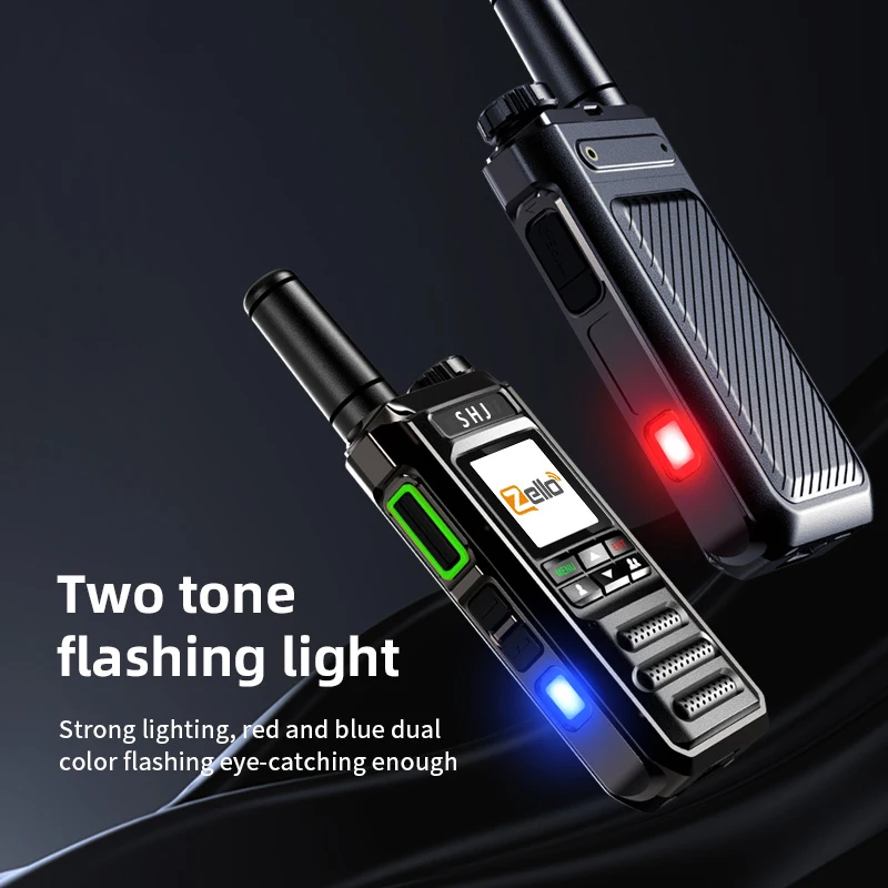 Zello Walkie Talkie 4g Sim Card WiFi Bluetooth Network Cell Phone Radio Long Range 100 Mile Professional POC Walkie Talkie 3