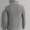 Stylish Men Sweater Long Sleeve Streetwear Super Soft Knitting High Collar Sweater Cardigan Sweater 3