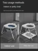 Stable Elderly Potty Chair  Nonslip, Constant Temperature Adjustable Maternity Toilet Frame, Comfortable Commode Chair 3
