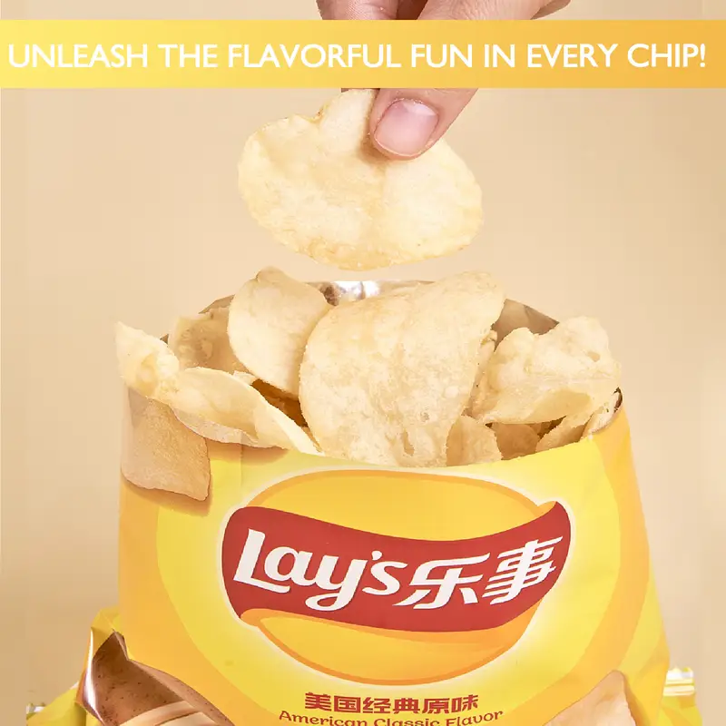 Lay's Potato Chips，Wave Chips 2.29/2.47oz(65/70g)*5 Packs Satisfying Snacks Office Snack Food Sale, Random shipment - Image 4