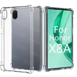 Transparent Protective Flexible TPU Silicone Case with Reinforced Corners for 11 - Inch Tablets (Transparent)