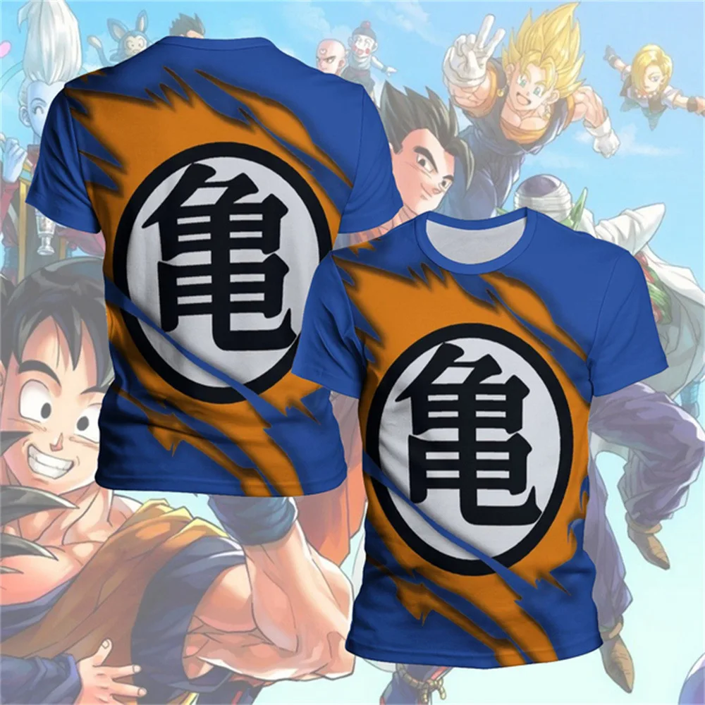 Moda verão dos homens das mulheres dos desenhos animados 3d imprimir  camiseta dragon ball z harajuku manga curta t plus size roupas de casais  para adolescentes - AliExpress