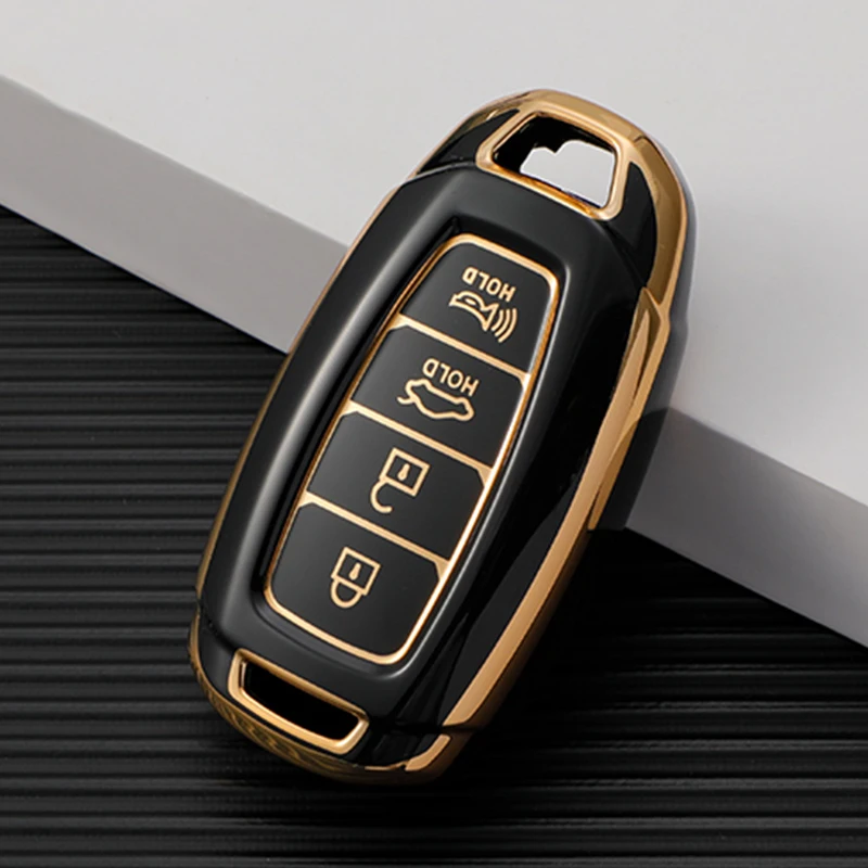 Tpu Car 4 Buttons Key Case Cover For Hyundai Veloster N