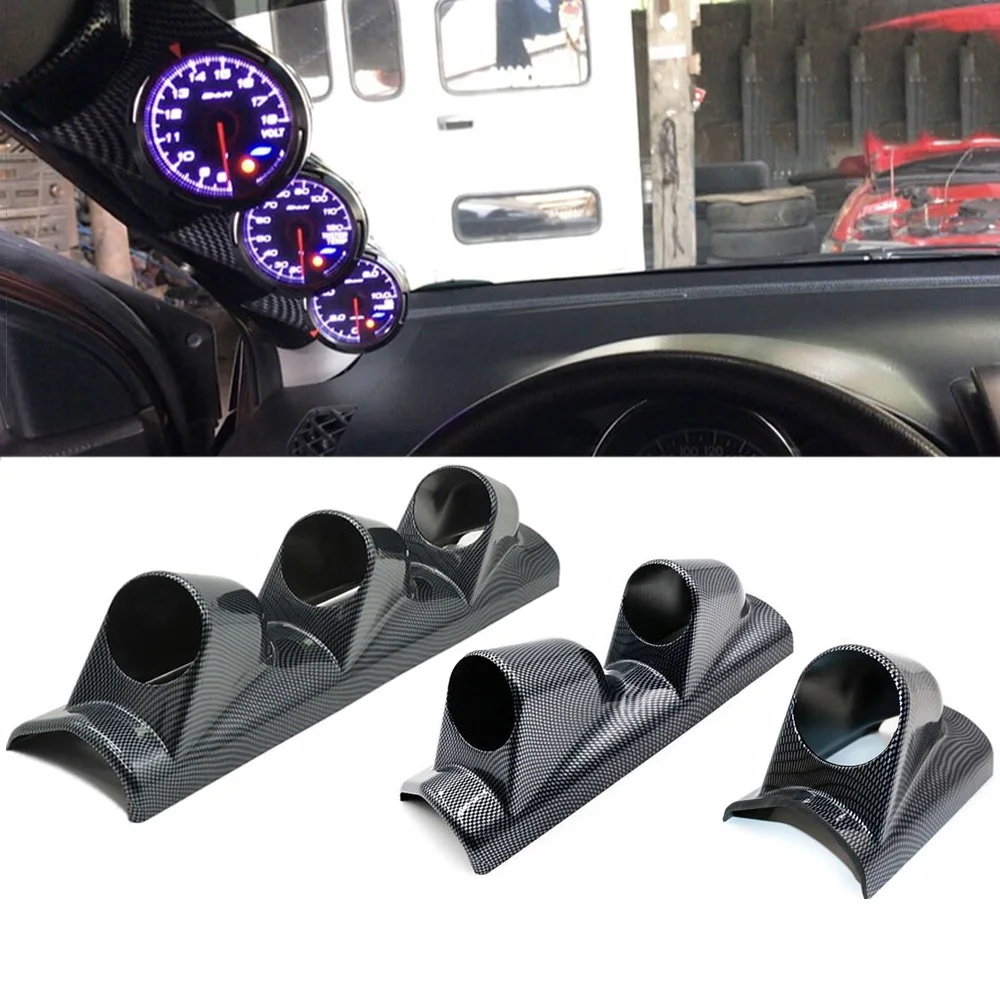 2 "52Mm Car Gauge Pod Universal Black Single/Double /Triple Sinistra/Destra Car Meters Holder 60Mm A-Pillar Gauge Pod