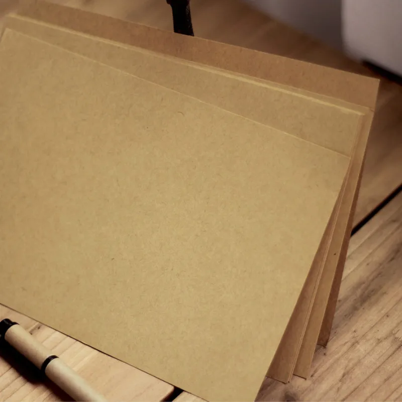 50sheets/package 120g Empty Kraft Paper Nostalgic Kraft Paper Printing Thick A4/A5/B5size Letter Card Scrapbook Gift