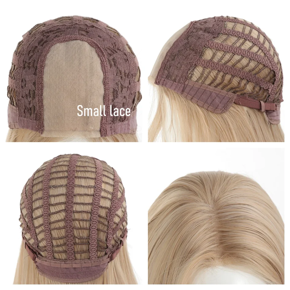 Synthetic wig linen long straight hair with bangs long curly hair ponytail extensions dirty braids Halloween Christmas gifts - 6