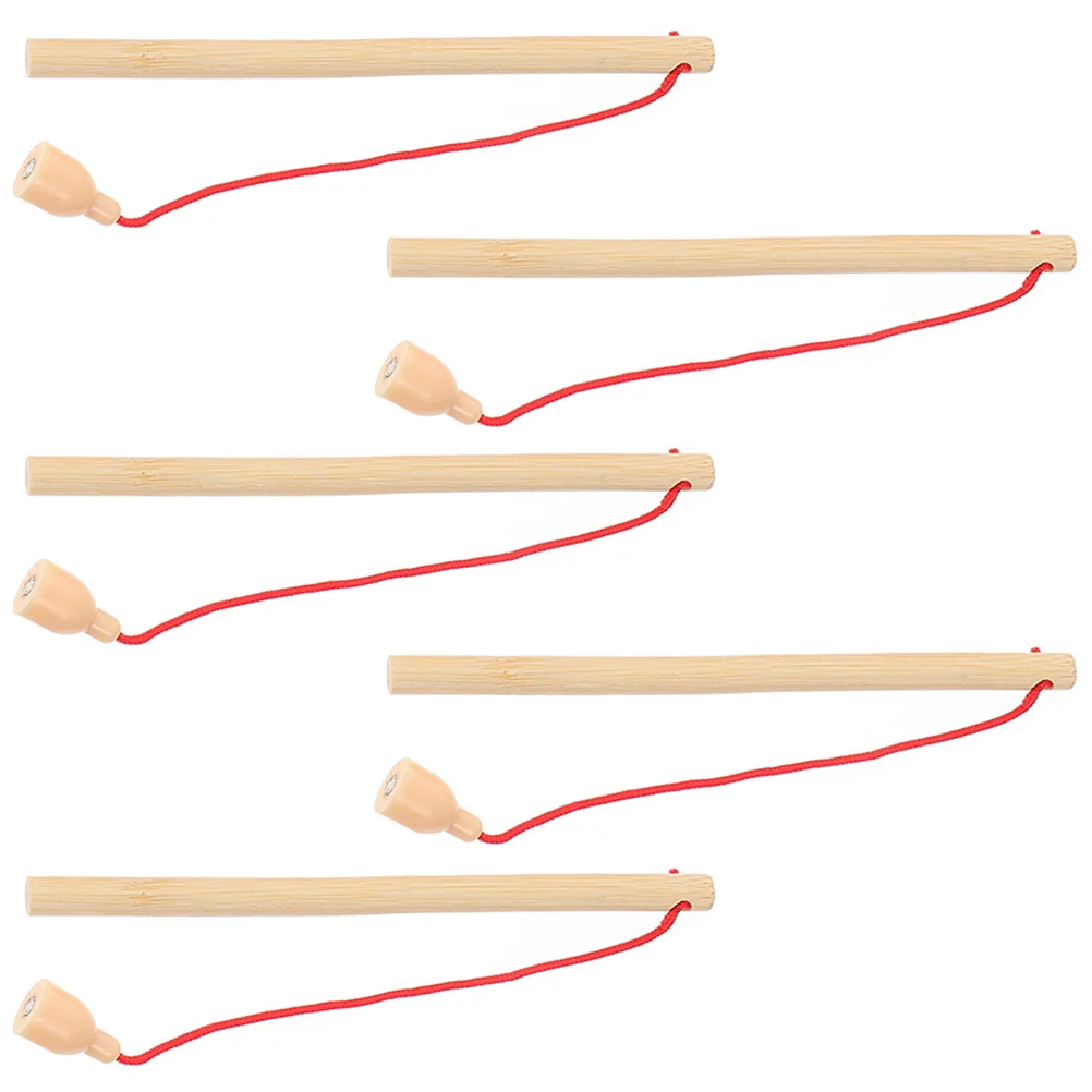 

Wooden Magnetic Fishing Rods Small Wood Fishing Rods Kids Fish Catching Game Early Educational Toys
