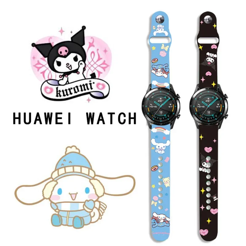 20mm 22mm Sanrio Kuromi Cinnamoroll Cartoon Print Bracelet