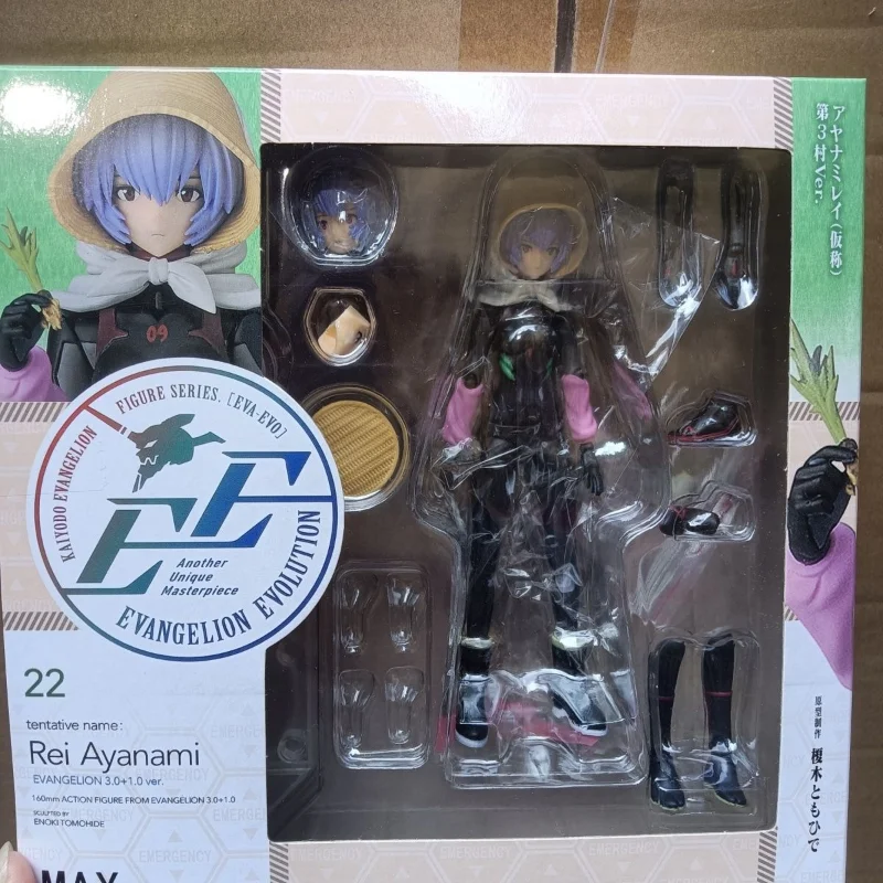 Evangelion Anime Eva Figure Revoltech Kaiyodo Eva Ayanami Rei Ev-022 Action Figure Collezione Mobile Giocattolo Regalo Di Natale Per Bambini
