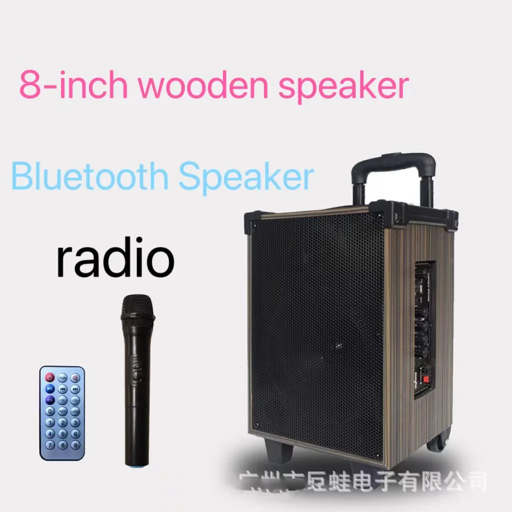 

8 "100W High Power Bluetooth Speaker Portable Pole Mobile Outdoor Subwoofer Karaoke Home Theater Sound System With Microphone FM