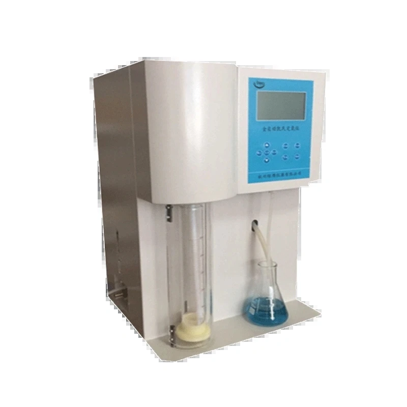 

Automatic Kjeldahl nitrogen analyzer, distillation device, protein, grain, food, dairy products, semi-automatic determination,