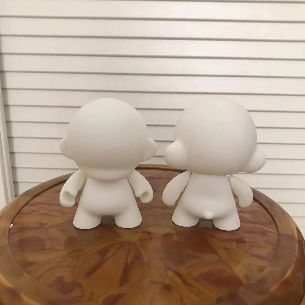 어린이 로봇 무니 DIY 어린이 장난감, 미술 학생용 흰색 인형, 비닐 아트 피규어 장난감, 남아용 액세서리, 7 인치, 5 개