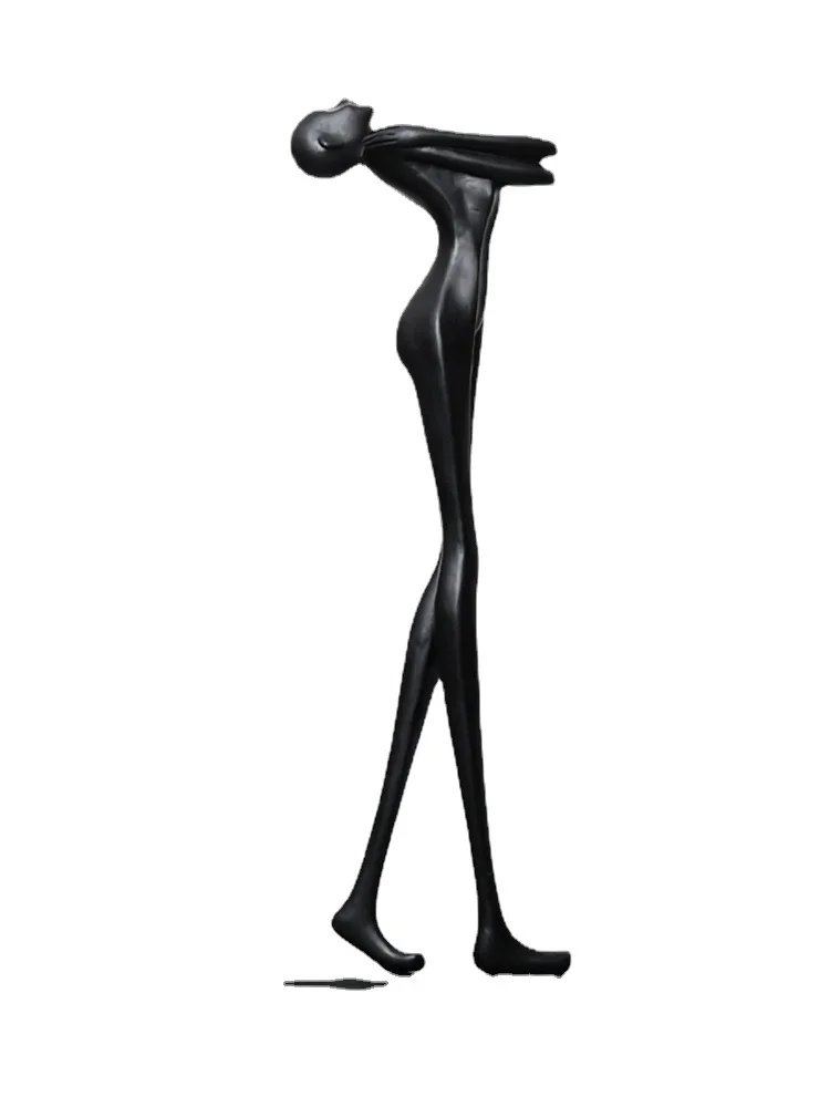 

ZL Modern Abstract Art Fiberglass Floor Character Decoration Ornaments