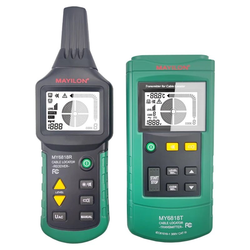 MY6818 Underground Wire Line Cable Pipeline Locator Finder Tracker Wire