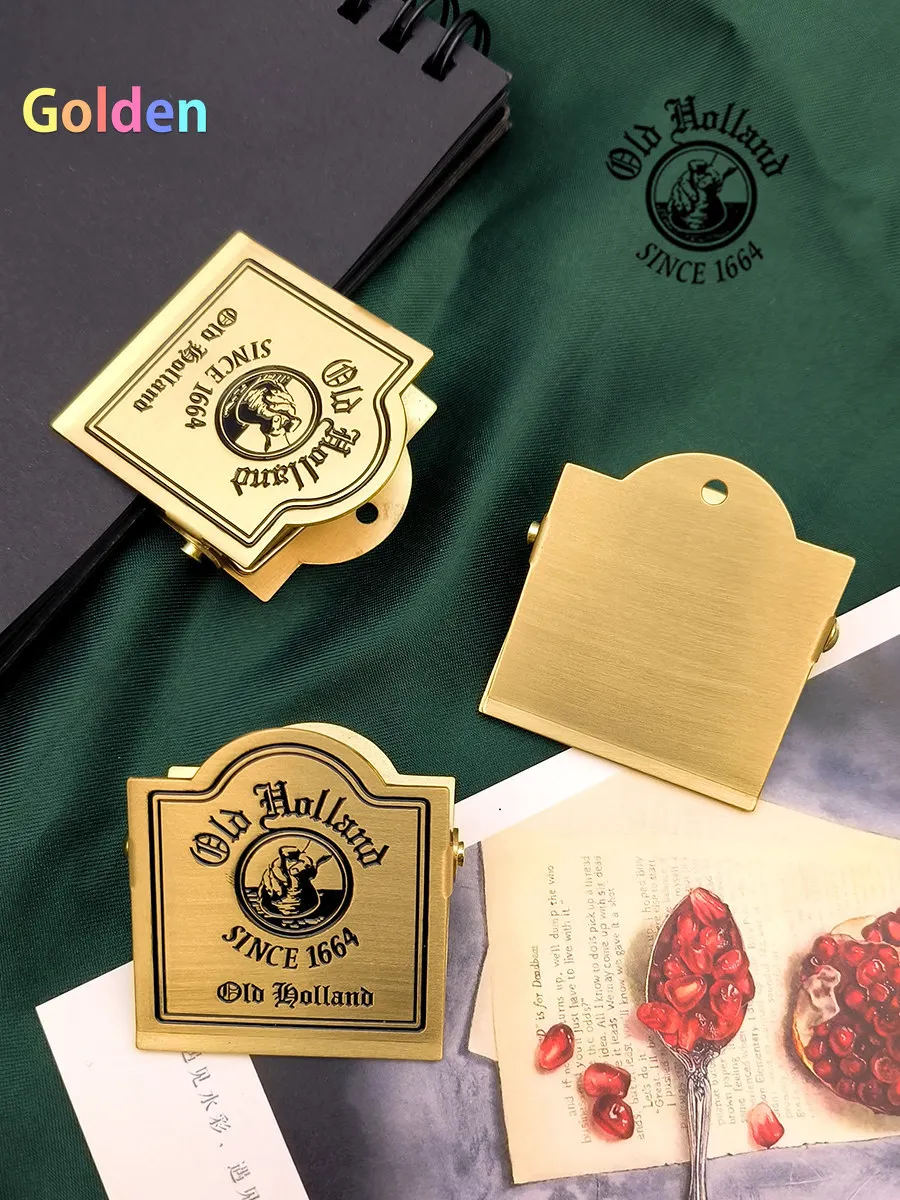 올드 홀랜드 빈티지 구리 클립 - 학생들을 위한 내구성 있는 아트 폴더 및 정리함, 심플하고 견고한 디자인