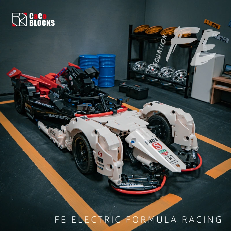 

High-Tech Toys C018 1626PCS MOC RC Formula Racing Car Model With Motor Building Blocks Bricks Children Christmas Education Gifts