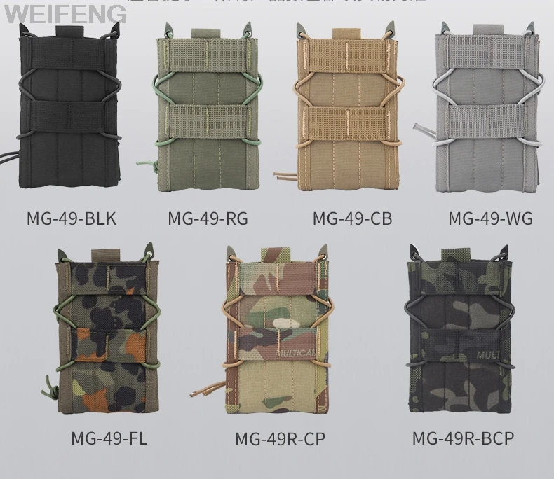 Description Picture 3 of itemTactical 5.56 Magazine Pouch for AK AR15 M4 Rifle Mag Holster Gun Mag Bag Shooting Airsoft CS Hunting Accessories