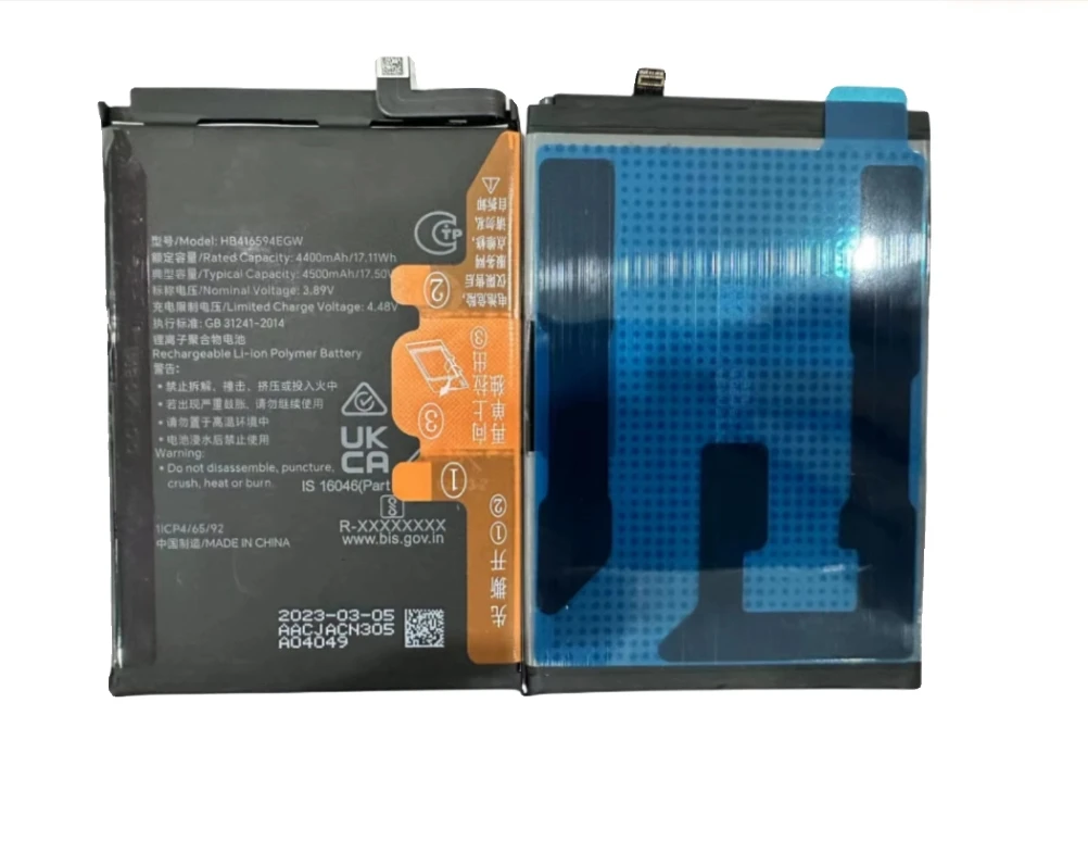 100% Оригинальный аккумулятор 4500 мАч HB416594EGW для Honor X50i CRT-AN00 мобильный телефон