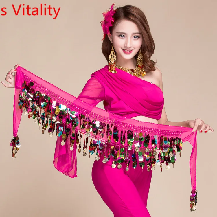 Wholesale Belly Dance Hip Scarf Women Belly Dancing Chiffon 