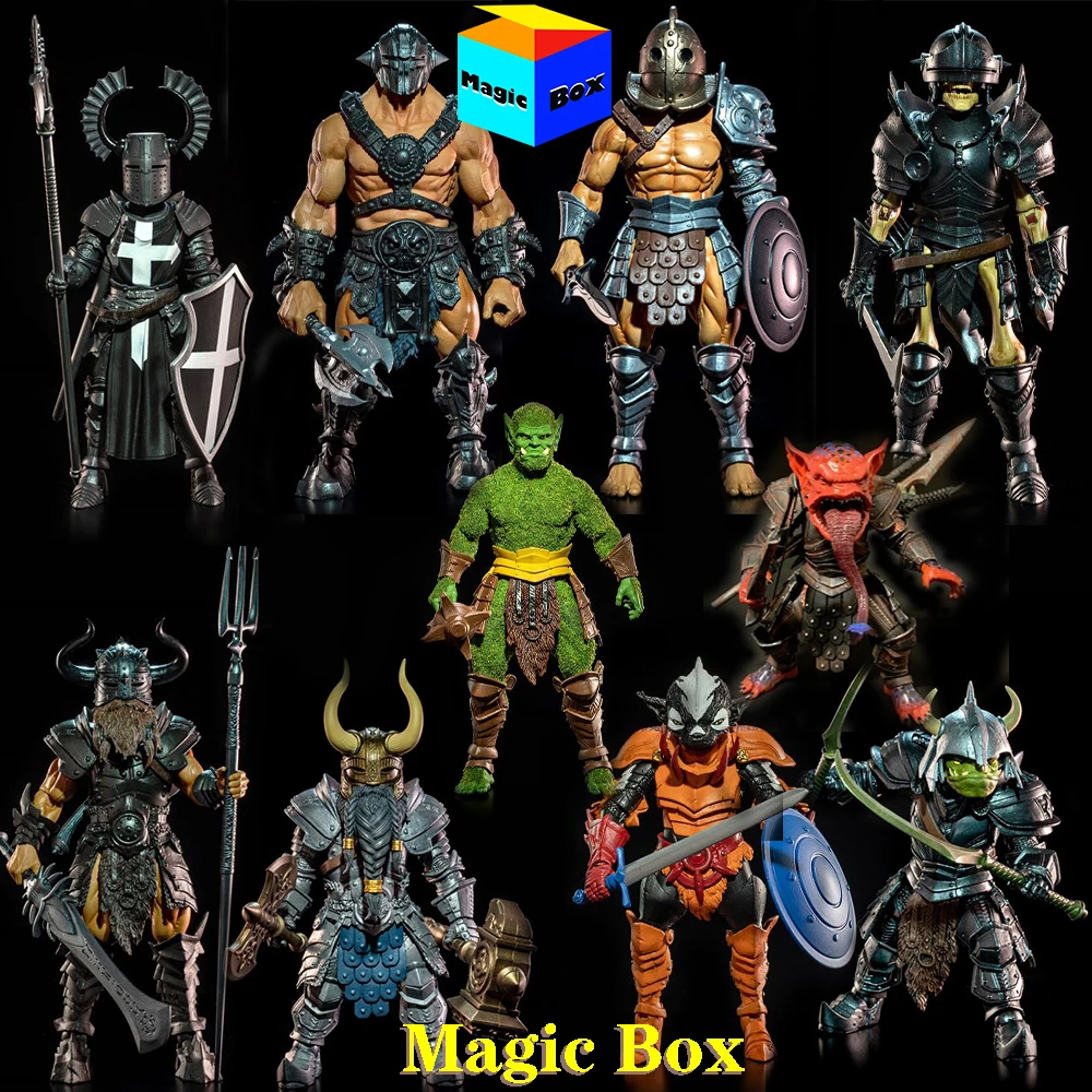 

Four Horsemen 1/12 Mythic Legions Temple Knight Black Cross Soldier Berserker Barbarian Giant Model 6" Action Figure Boys Gifts