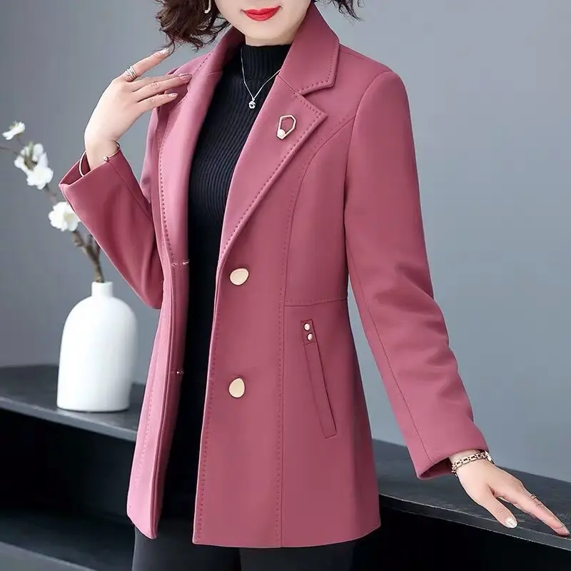 

Women's Short Temperament Slim Suit Jacket, Casual, All-Matching, Large Size Outcoat, Autumn Clothes, New Fashion, 2024