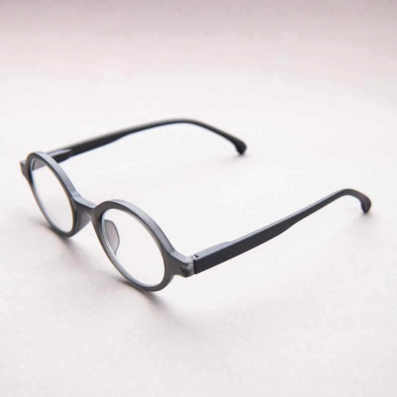 Men's Vintage Round Transparent Lens Reading Glasses