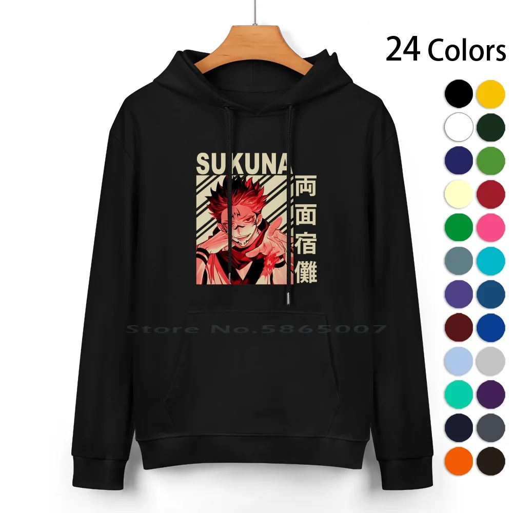 

Sukuna-Vintage Art Pure Cotton Hoodie Sweater 24 Colors Jujutsu Kaisen Manga Jujutsu Kaisen Anime Jujutsu Kaisen Sukuna Sukuna
