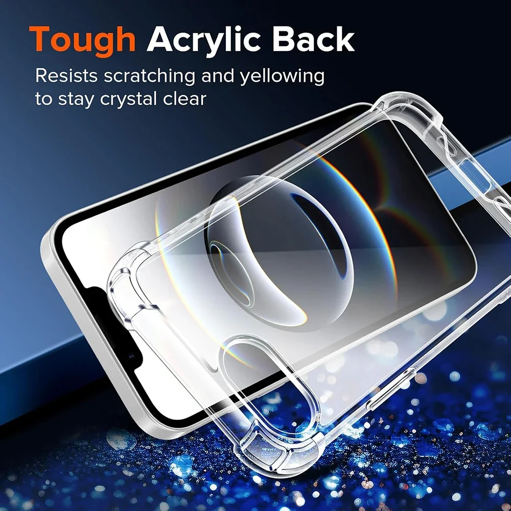 Shockproof Clear Silicone Hybrid Protective Case