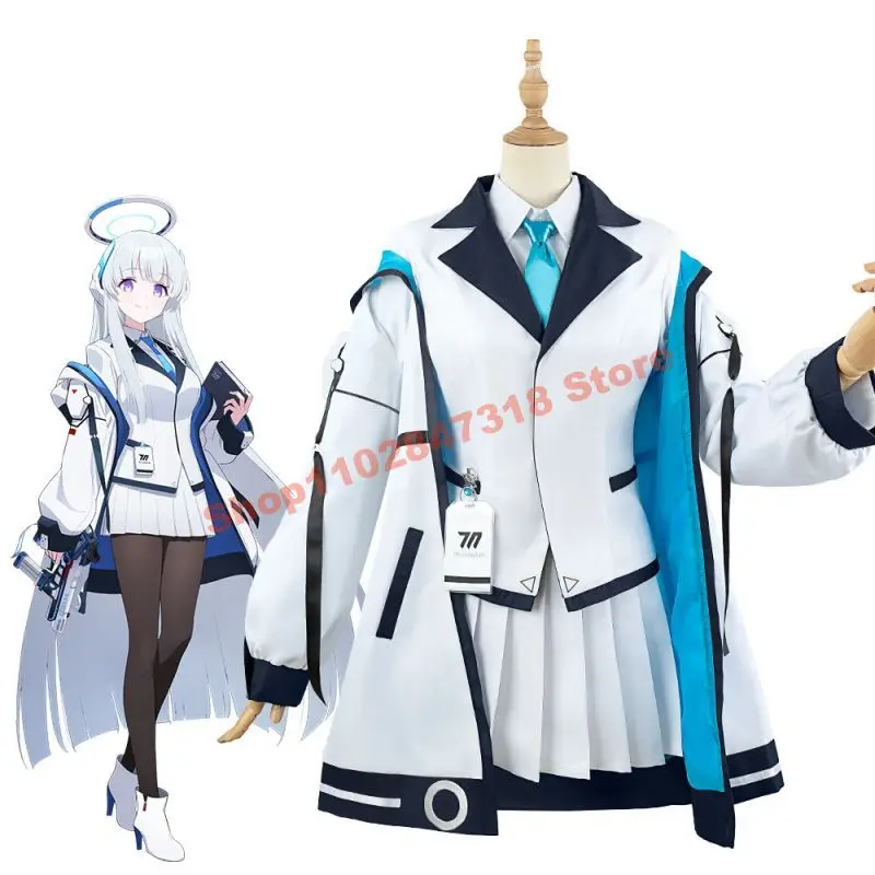 

Blue Archive Ushio Noa Cosplay Costume Anime Game Clothing Girls' JK Uniform Skirt And Suit Coat Halloween Carnival Dress Up
