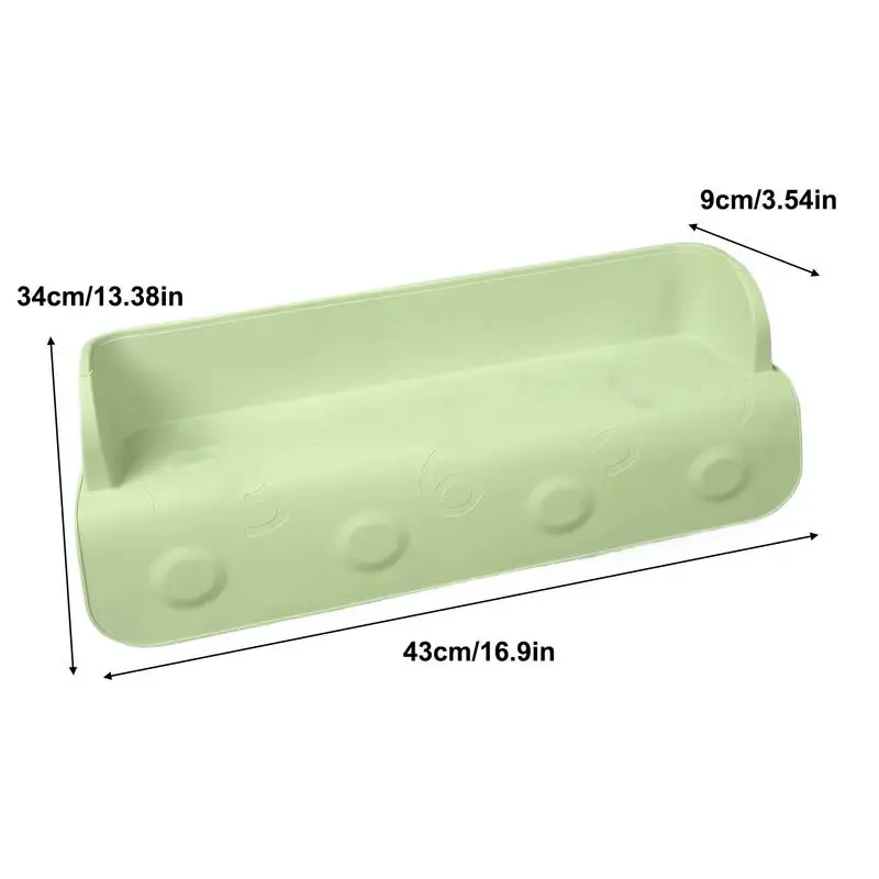 Baby Shower Bathtub Splash Guard Bathtub Storage Rack Effective Water Splashing Prevention Floor Protection Shower Splash Guard