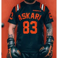 2024 New Vintage Askari Classics karate Free Sparring MUAY THAI Boxing Match BALLER JERSEY 1