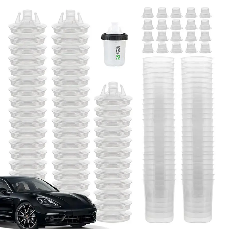 

Mixing Cup For Hvlp Paint Spray Car Painting Kit With Clear Scale Spray Guns & Accessories With 50 Cup And Lids System Paint