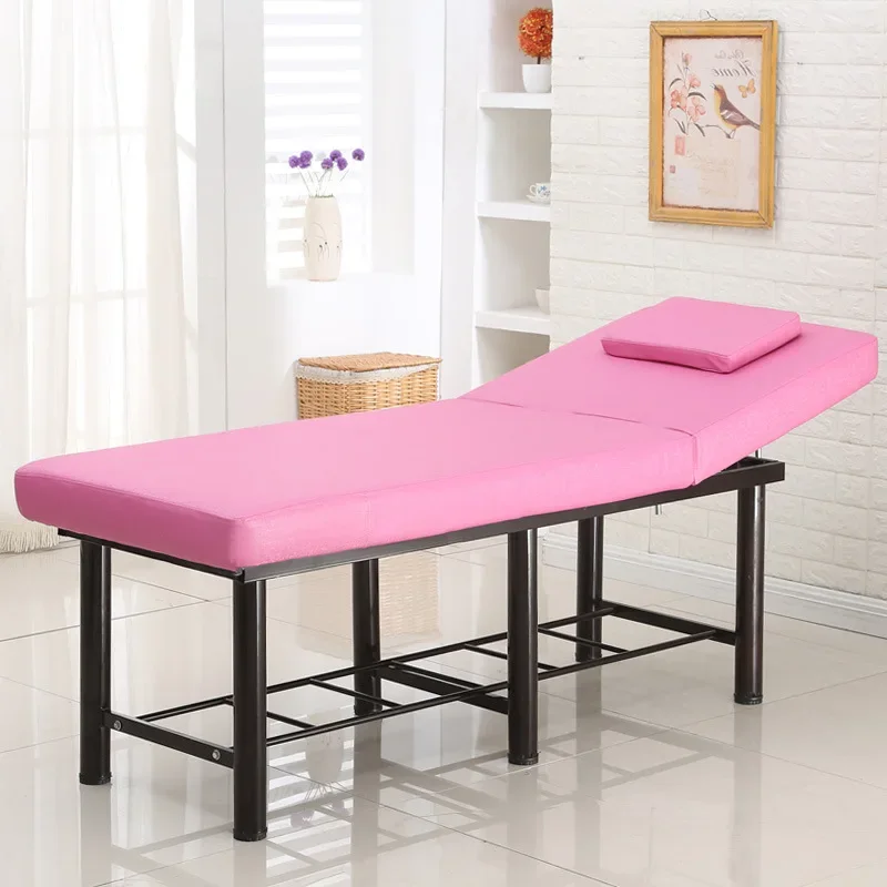 Wooden Massage Table Head Spa Comfort Multifunction Beauty Folding Bed Full Body Camastro Plegable Salon Furniture MQ50MB