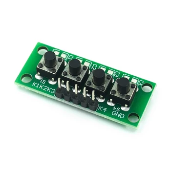 Kit fai da te 1x4 4 pulsanti indipendenti tastiera modulo tastiera Mcu per esperimento di progetto di laurea di design di classe per studenti Arduino